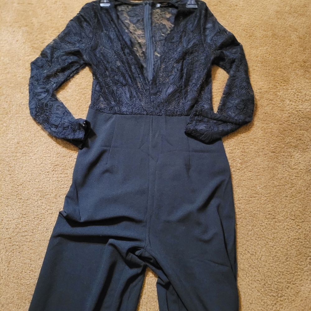 Black Lace Jumpsuit